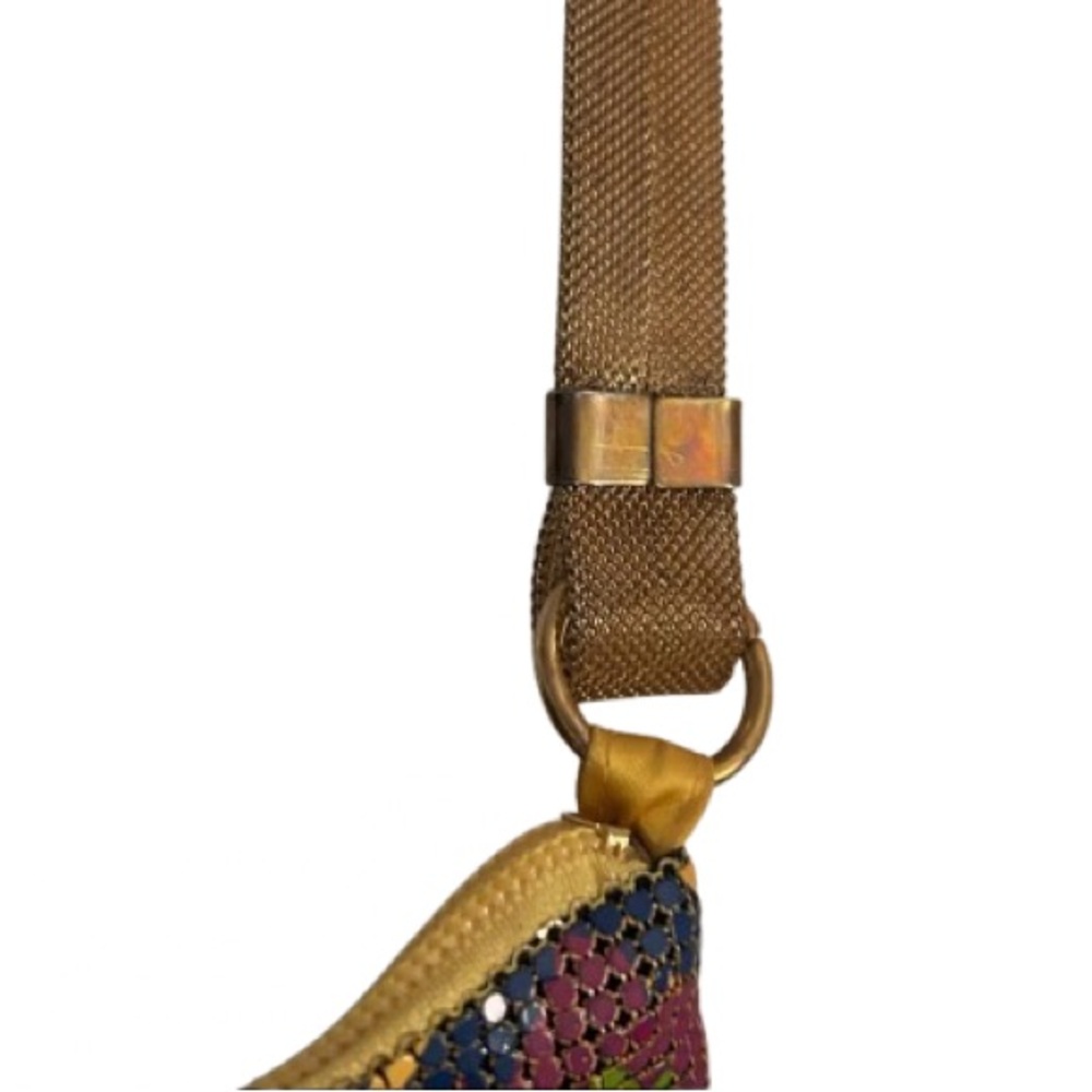NWT Whiting & DAVIS Mesh Purse Multicolor Patterned Purse Handbag Designer - Picture 4 of 15